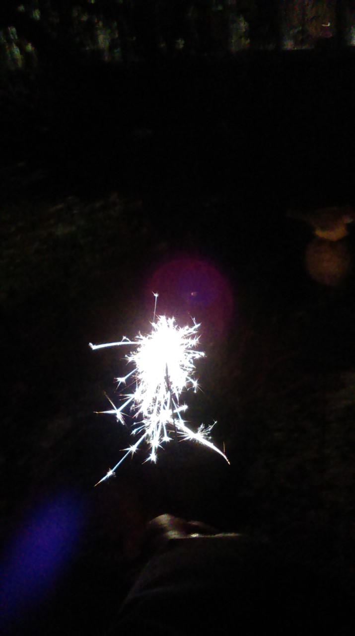 sparkler-in-snow
